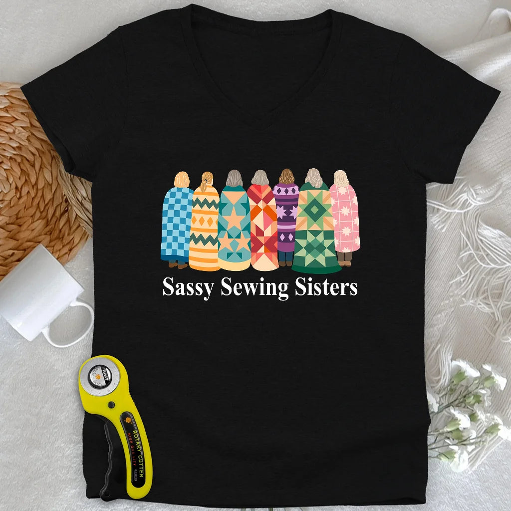 Sassy Sewing Sisters Lady V-neck