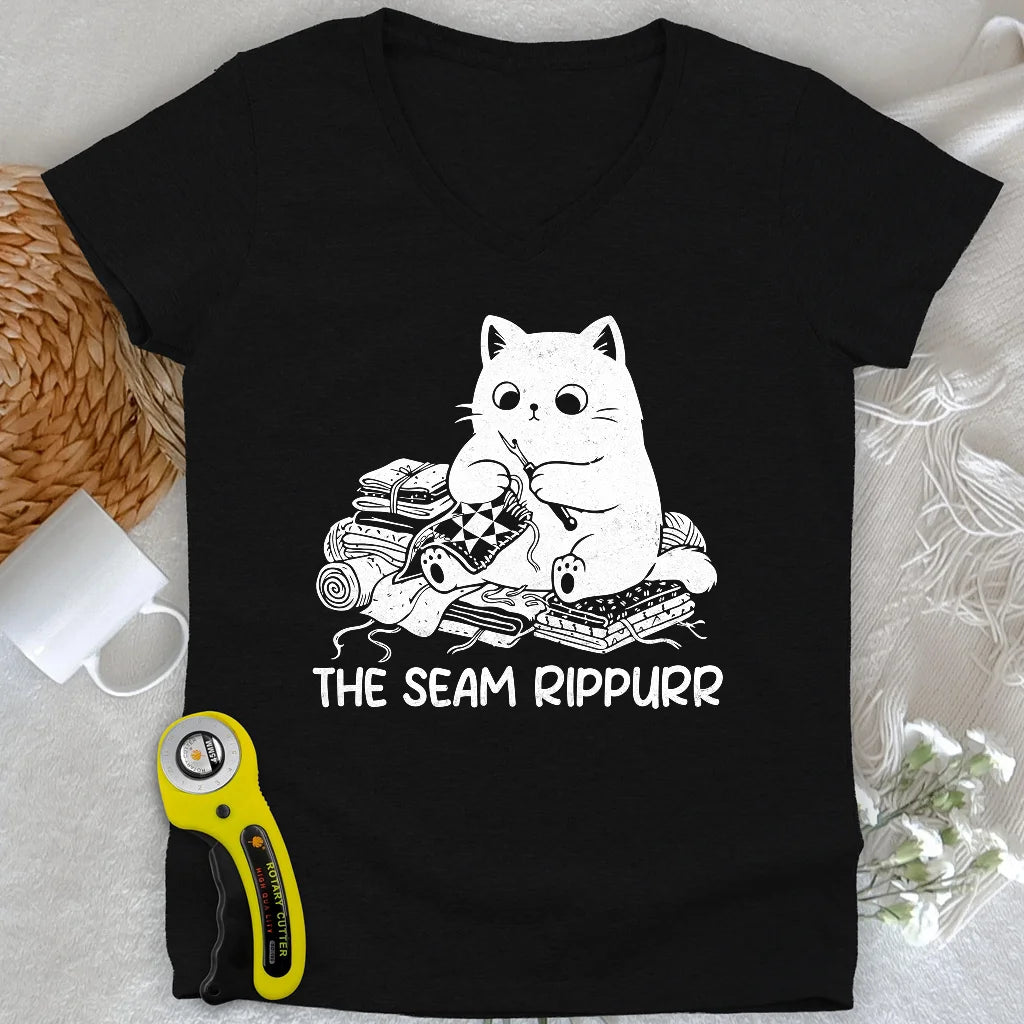 Seam Rippurrr Lady V-neck
