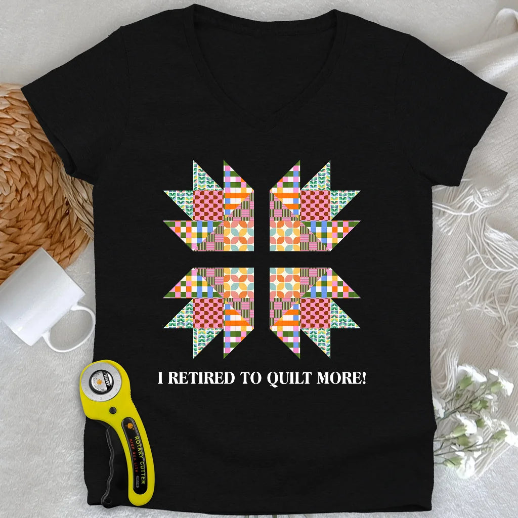 Sew Full-Time Lady V-neck