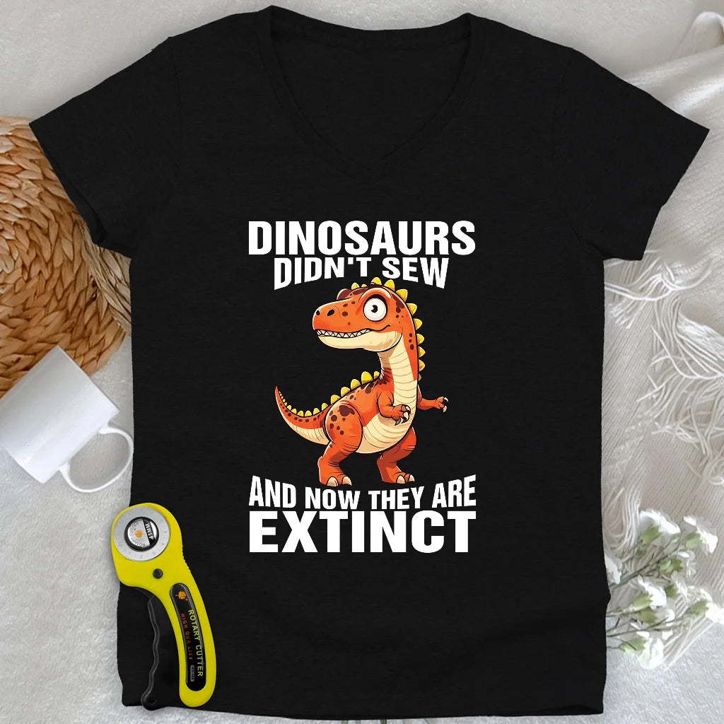 Sewing Extinction Lady V-neck