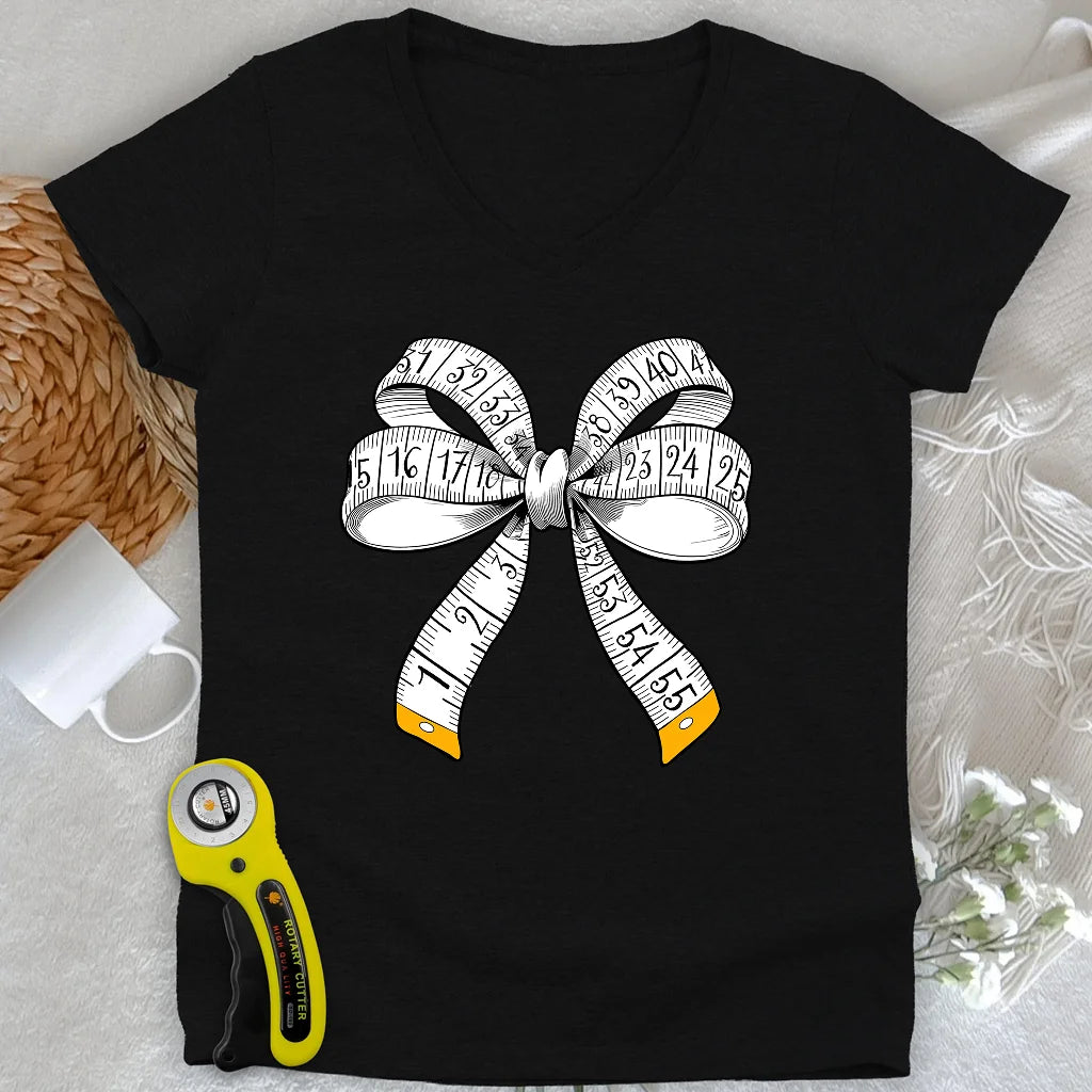 Tailor’s Bow Lady V-neck