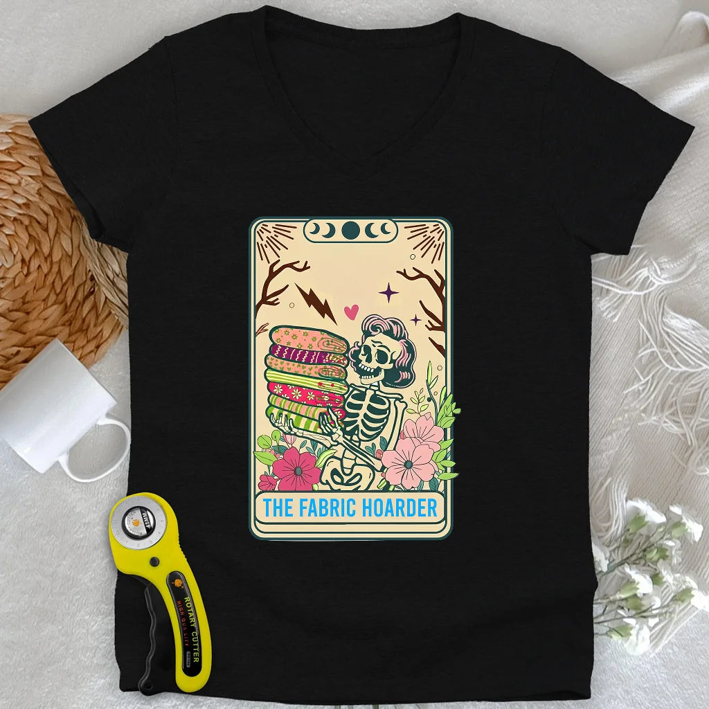 The Fabric Hoarder Lady V-neck