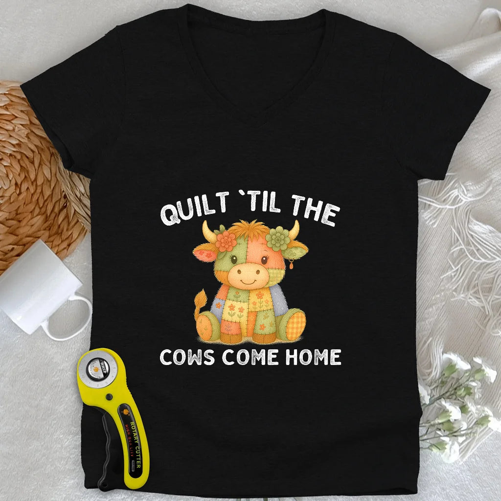 Til The Cows Come Home Lady V-neck