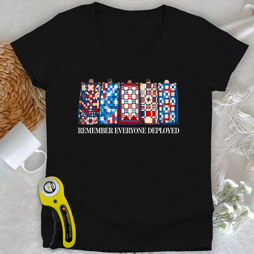 US Veteran Lady V-neck