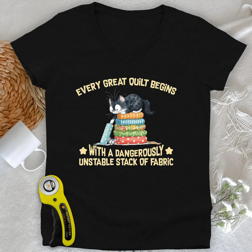 Unstable Fabric Lady V-neck