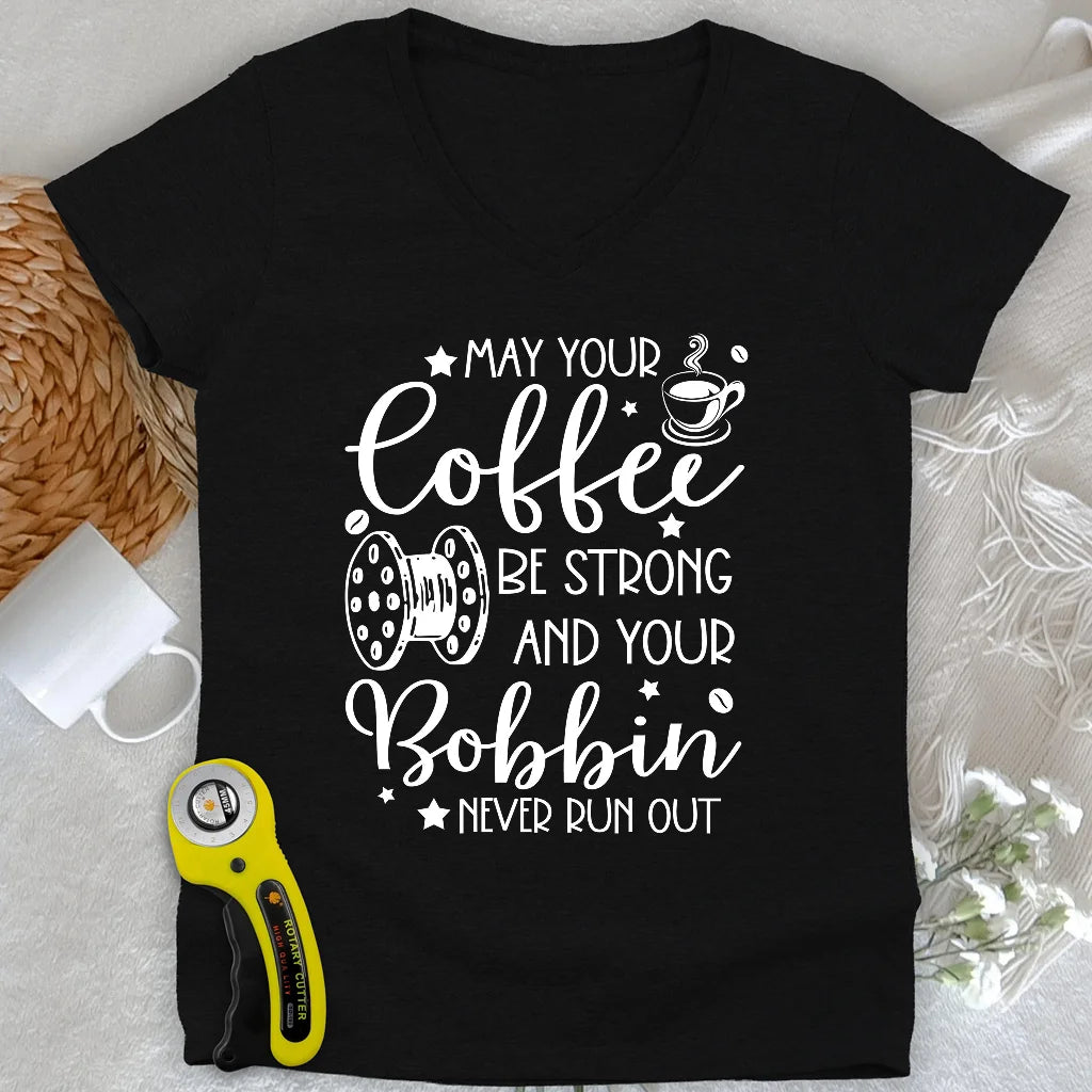 Wish Upon a Bobbin Lady V-neck