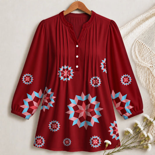 Patchwork Starburst Blouse