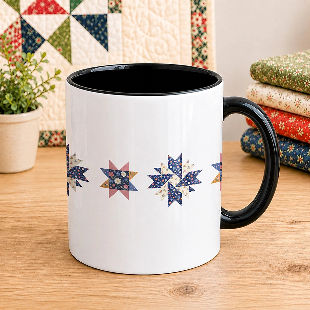 Blooming Quilt Stars 11oz Mug