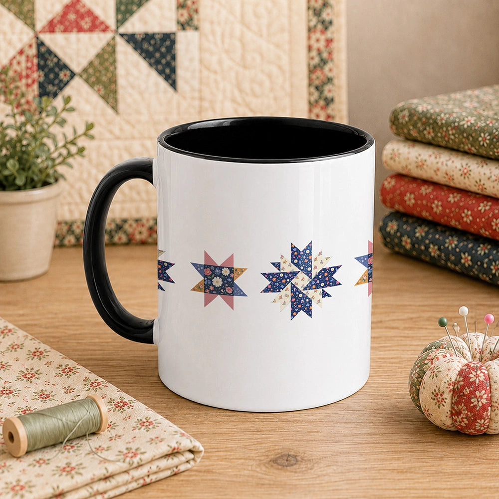 Blooming Quilt Stars 11oz Mug