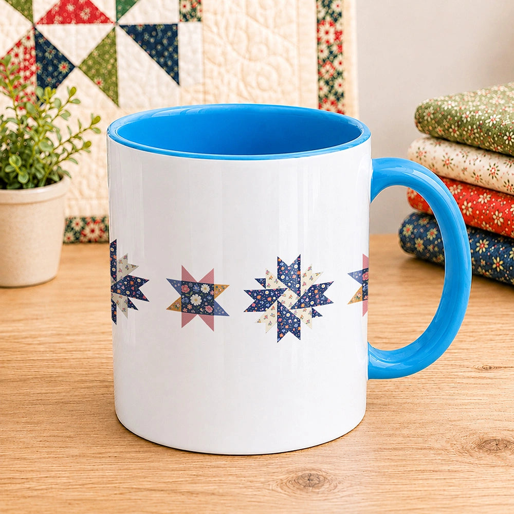 Blooming Quilt Stars 11oz Mug