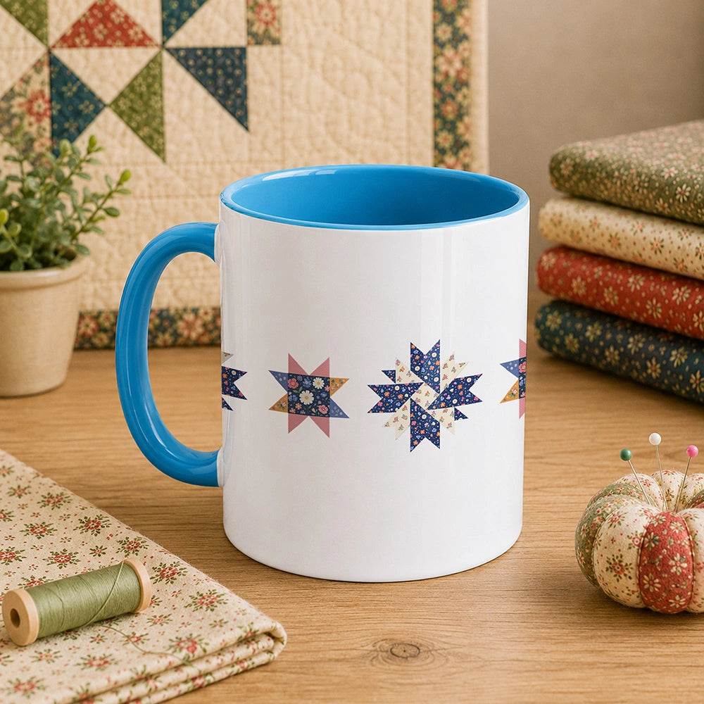 Blooming Quilt Stars 11oz Mug