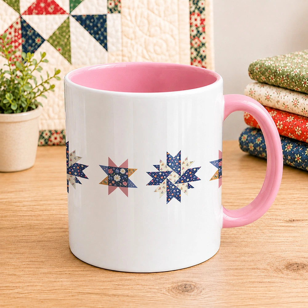 Blooming Quilt Stars 11oz Mug