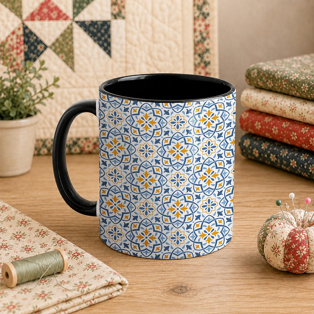 Blue Pattern 11oz Mug