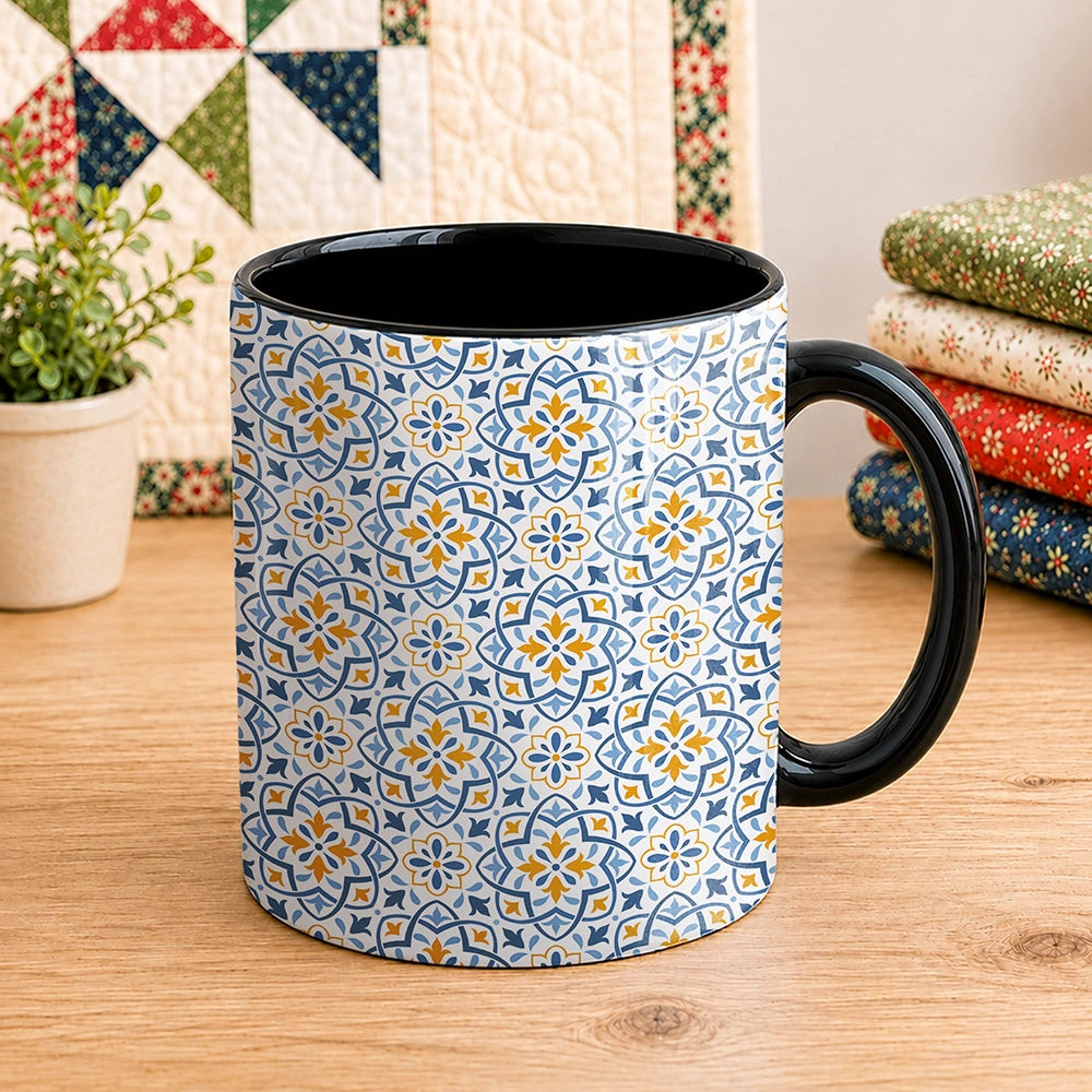 Blue Pattern 11oz Mug