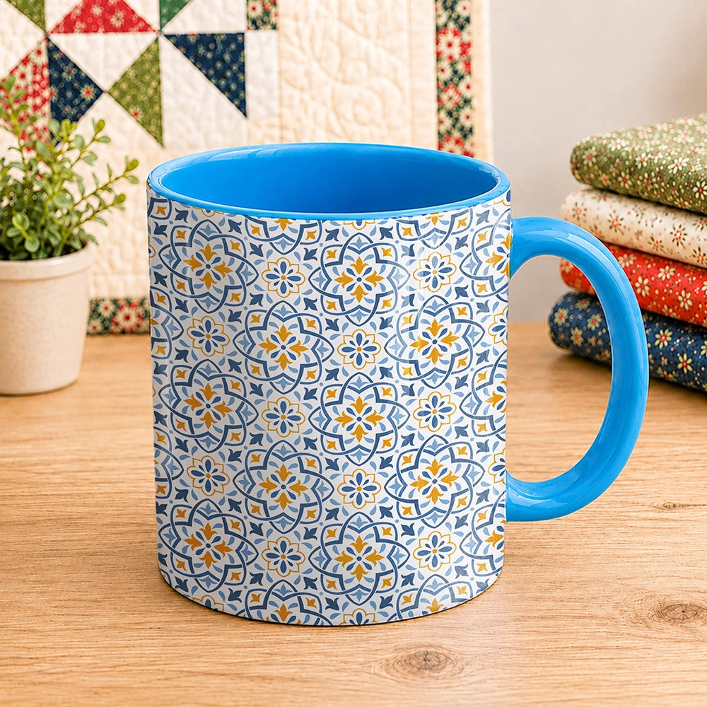 Blue Pattern 11oz Mug