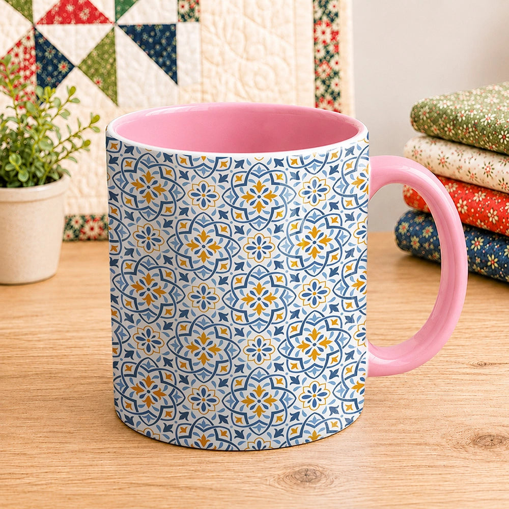 Blue Pattern 11oz Mug