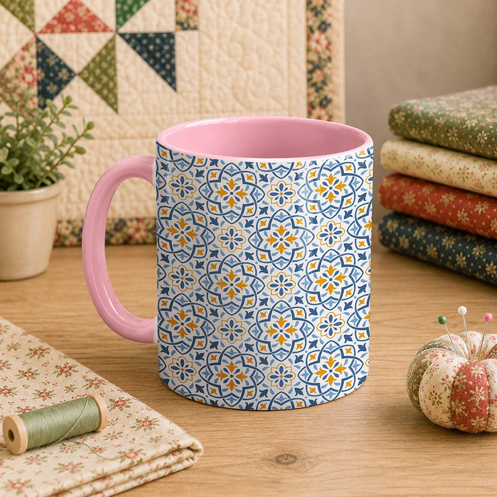 Blue Pattern 11oz Mug