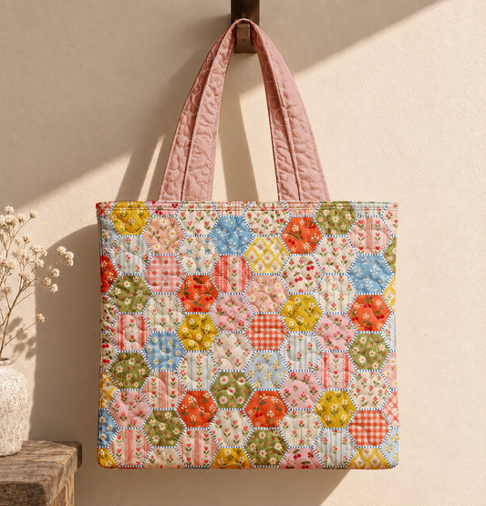 Blush Honeycomb Tote