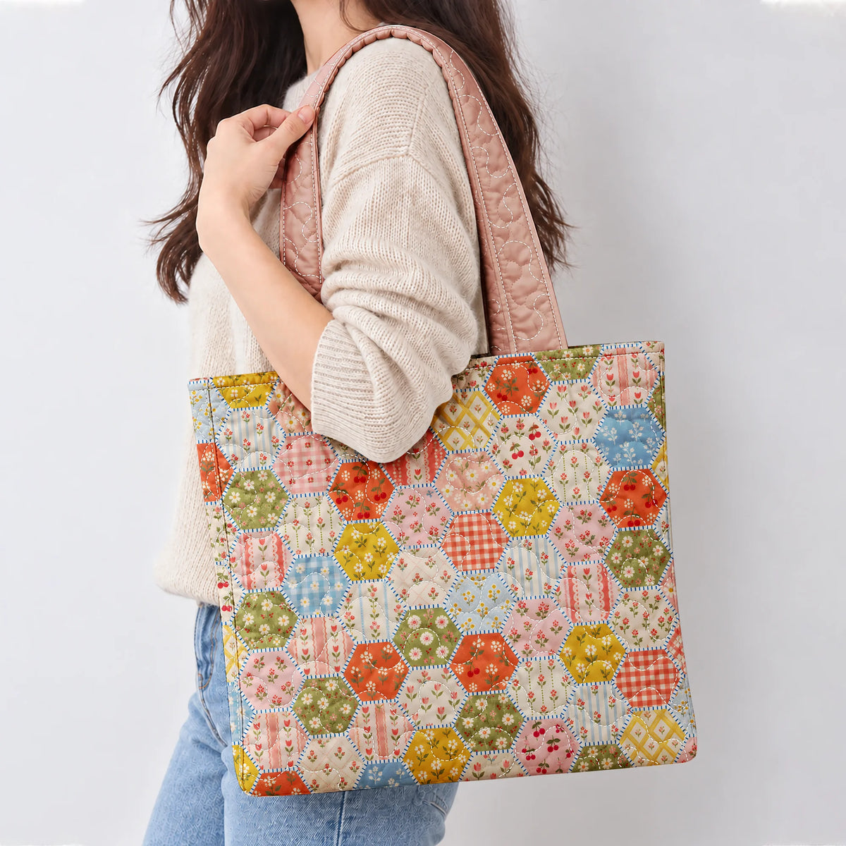 Blush Honeycomb Tote