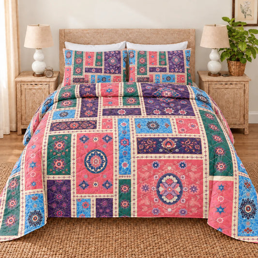 Bohemian Heritage Quilted Bedding Set