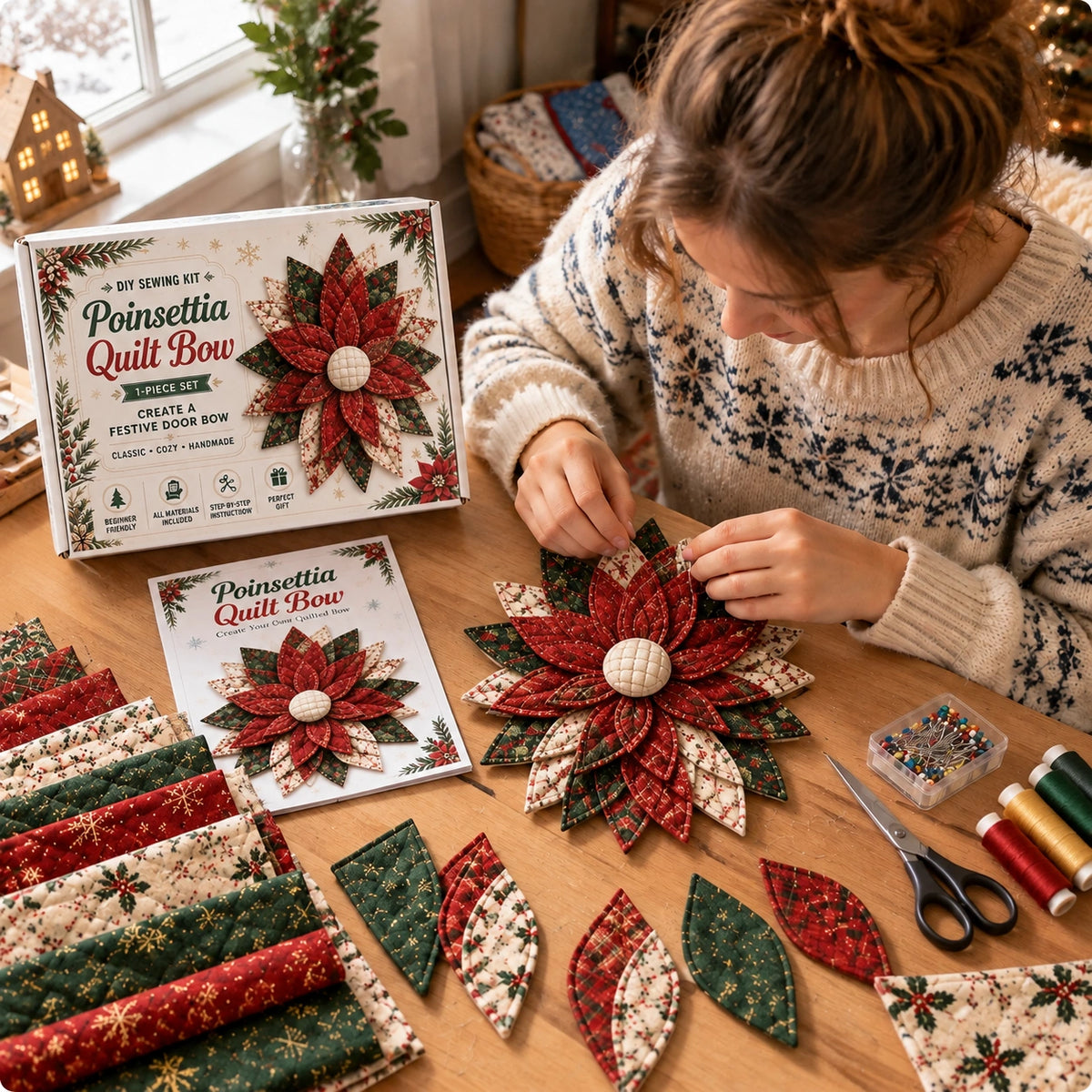 Style 3 DIY Oversized Quilted Bow Sewing Kit