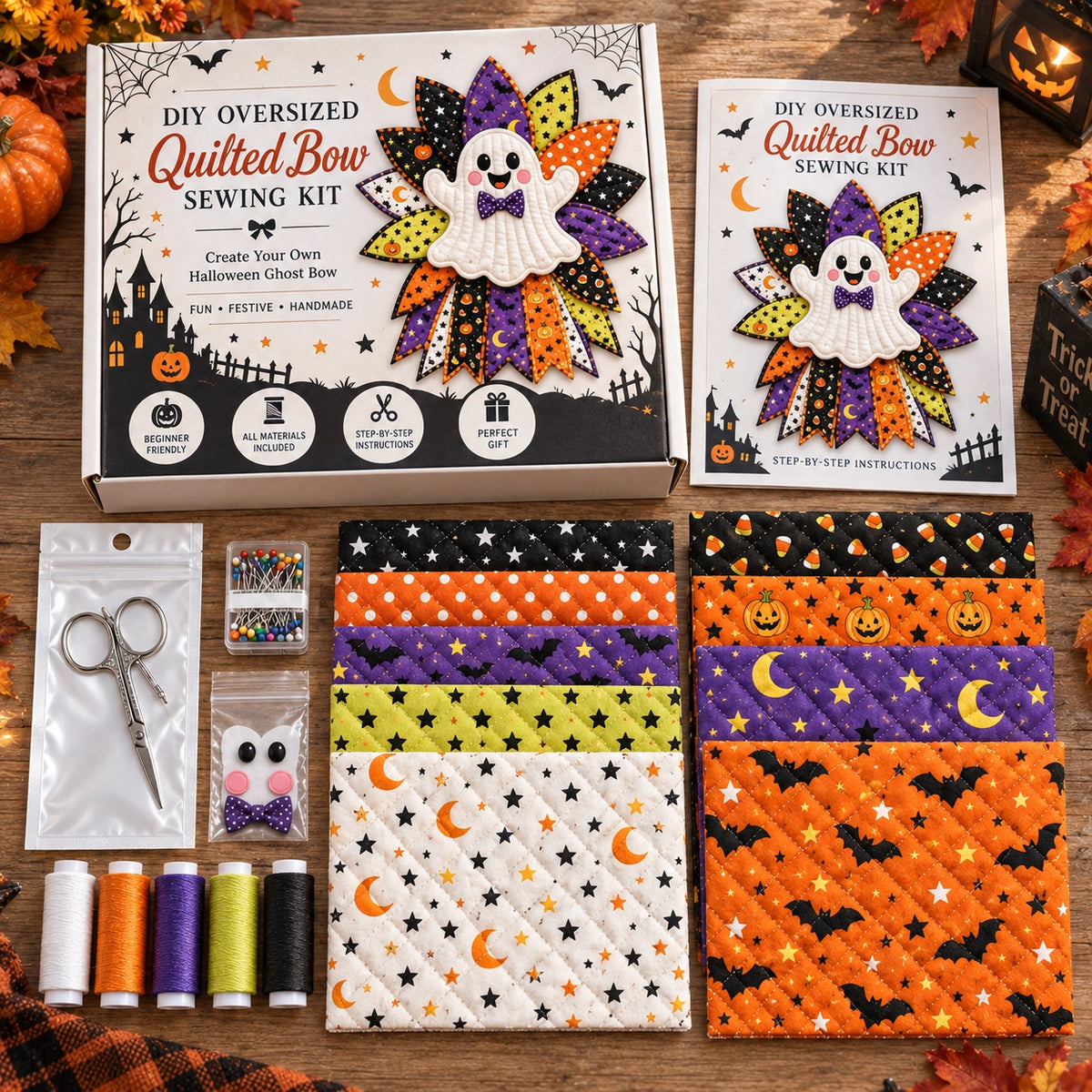 Style 9 DIY Oversized Quilted Bow Sewing Kit