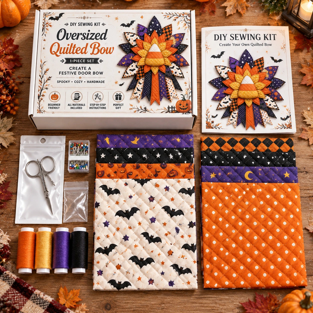 Style 10 DIY Oversized Quilted Bow Sewing Kit