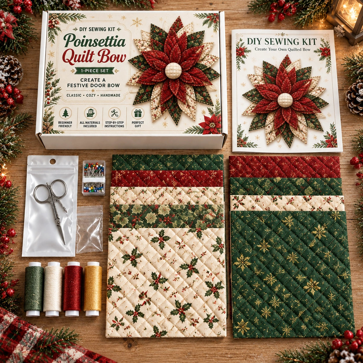 Style 3 DIY Oversized Quilted Bow Sewing Kit