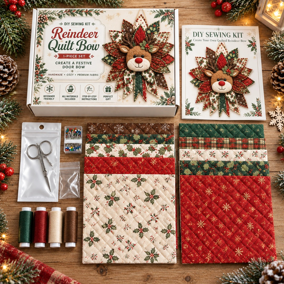 Style 2 DIY Oversized Quilted Bow Sewing Kit