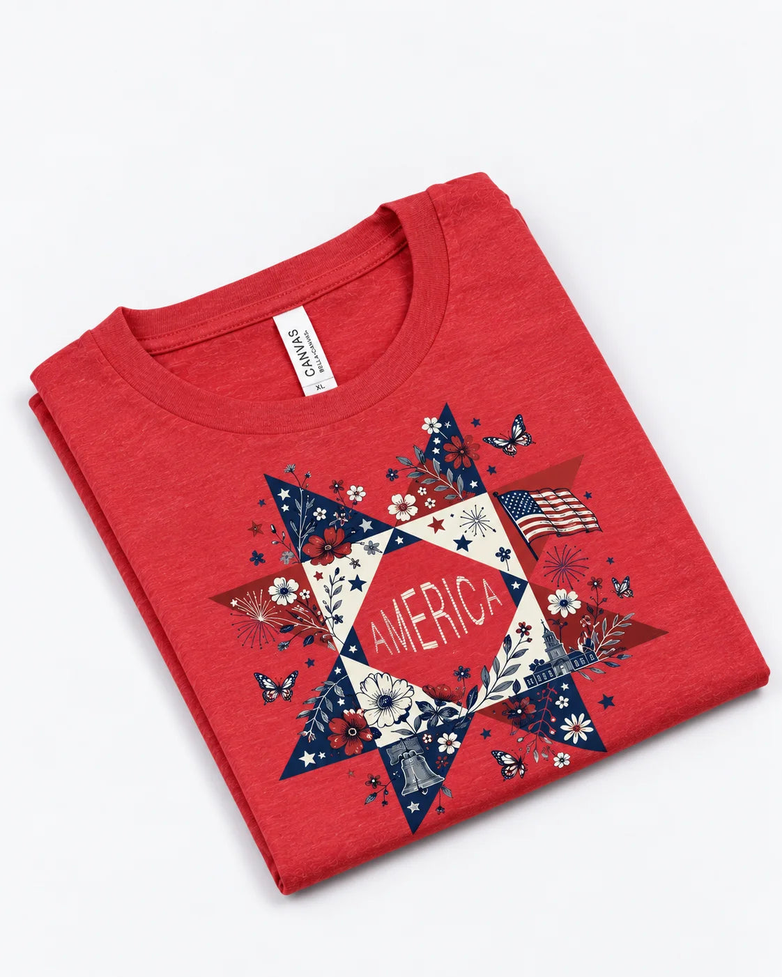 Liberty In Bloom Quilt T-shirt