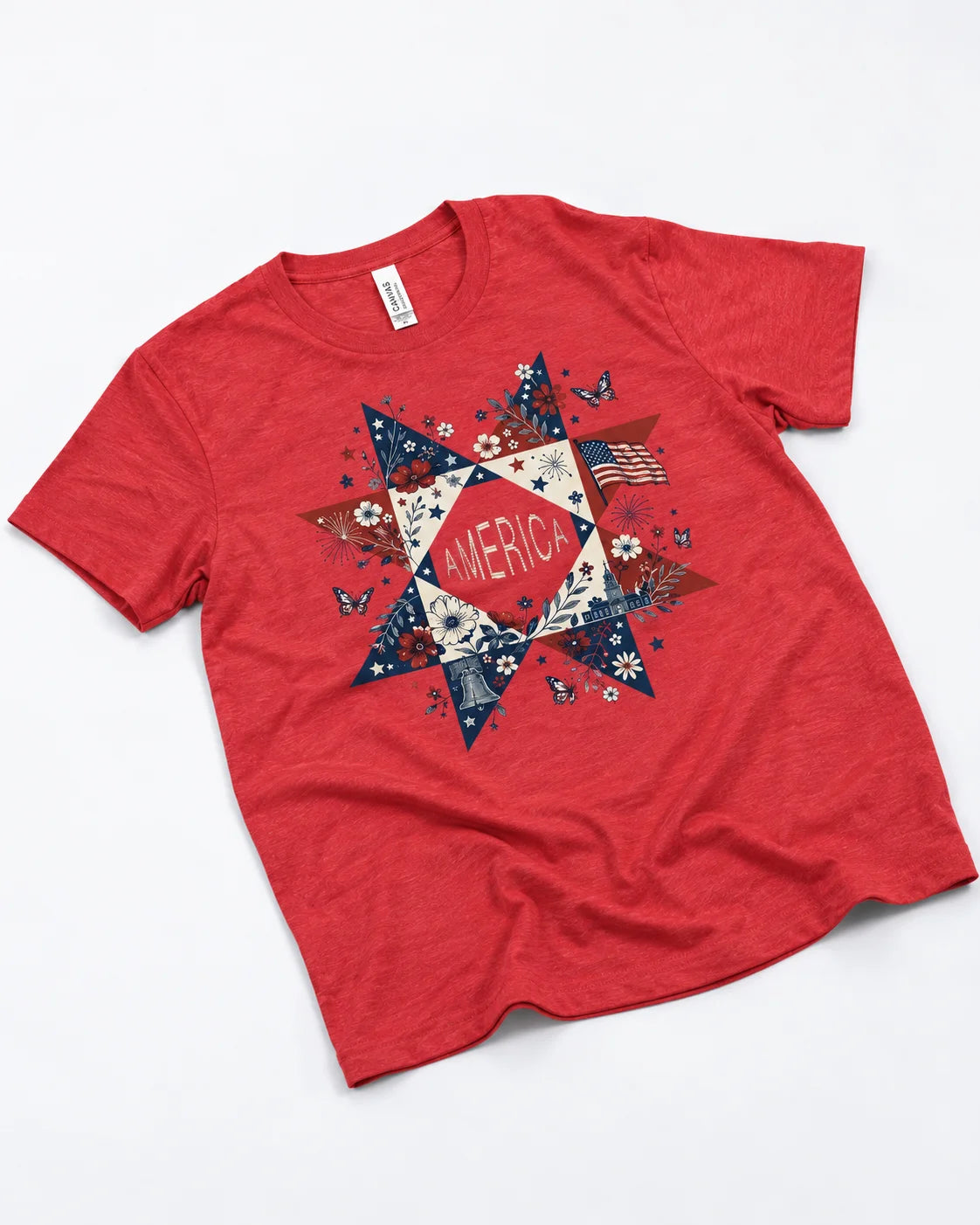 Liberty In Bloom Quilt T-shirt