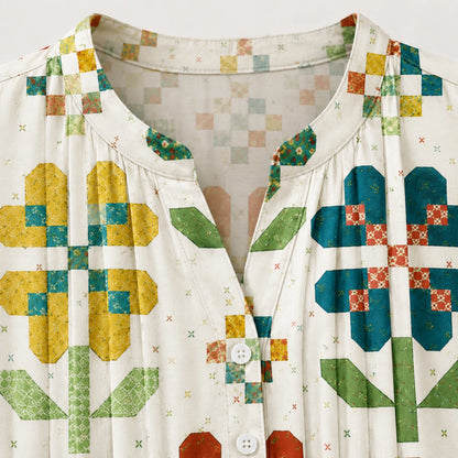 Flower Pattern Blouse