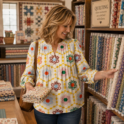 Honeycomb Garden Blouse