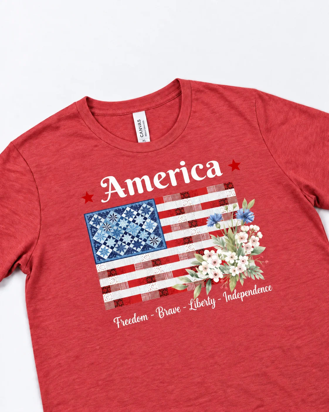 American Patchwork Bloom T-Shirt