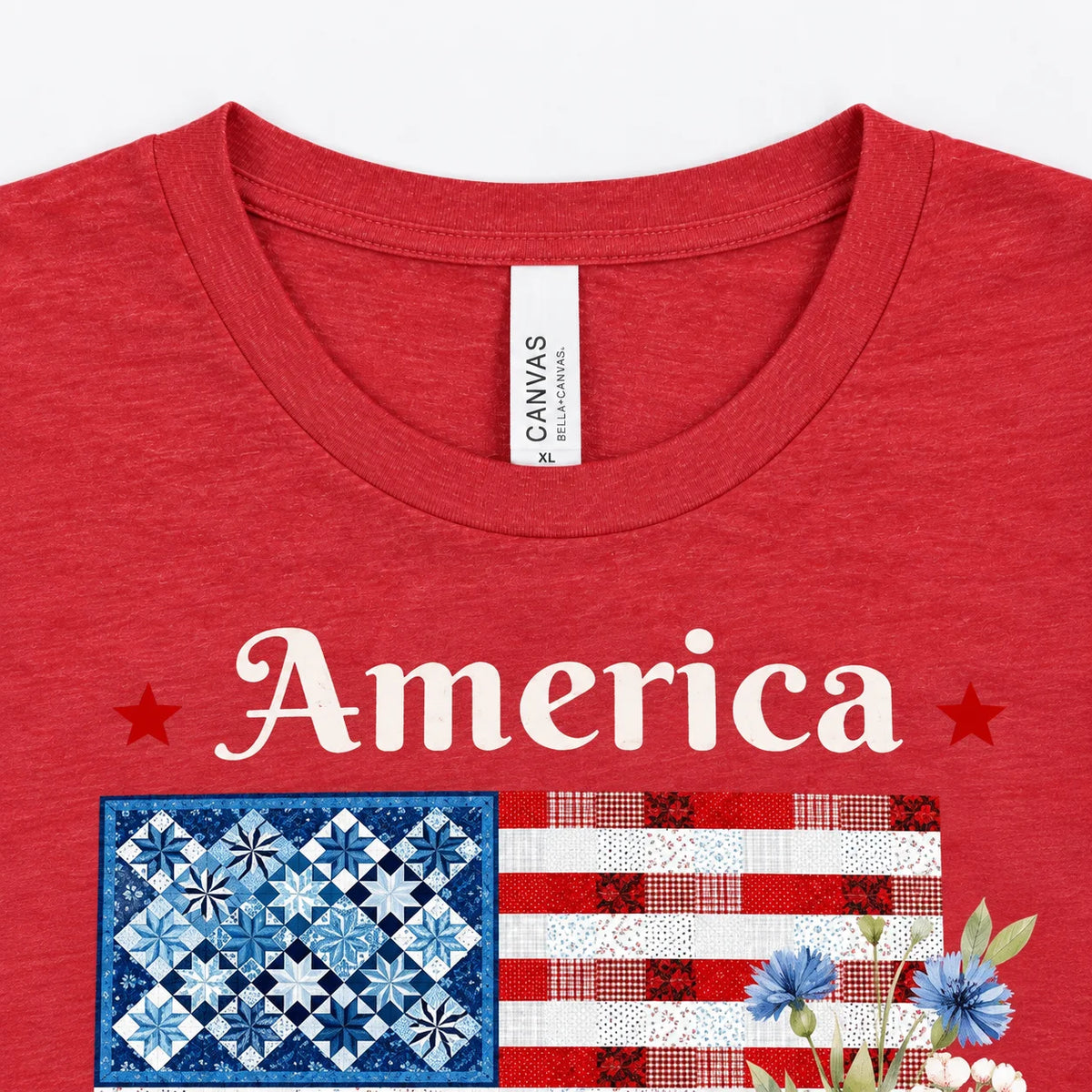 American Patchwork Bloom T-Shirt