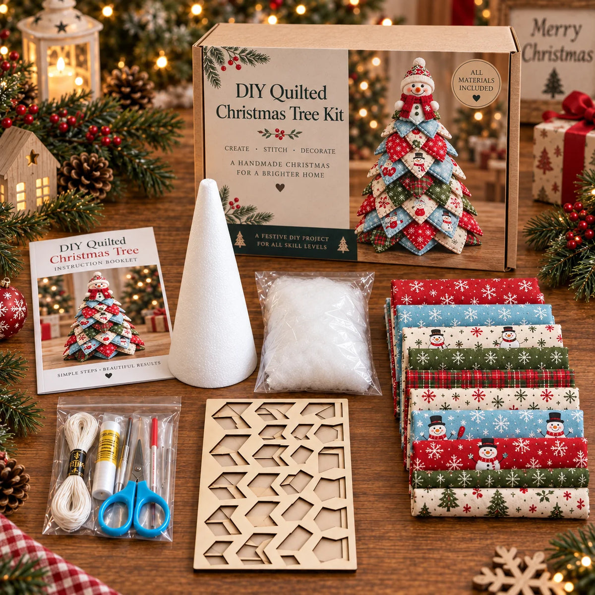Snowman B Handmade Christmas Tree Kit