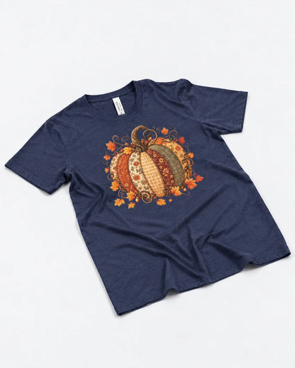 Maglietta Zucca autunnale patchwork