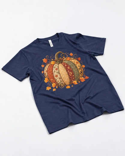 Maglietta Zucca autunnale patchwork