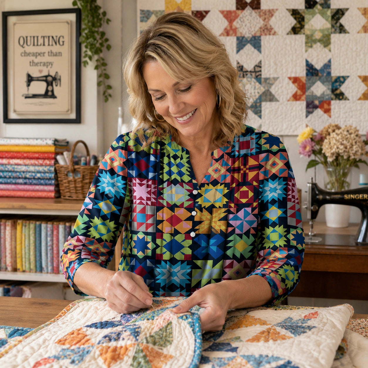 Patchwork Celebration Blouse