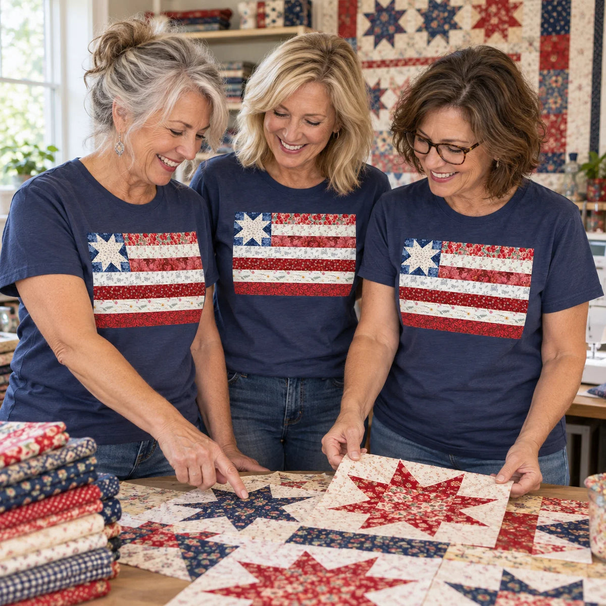 T-shirt drapeau étoilé des États-Unis