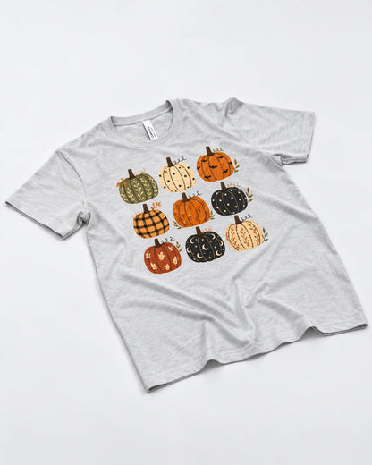 T-shirt Campo di zucche dell'amante dei tessuti