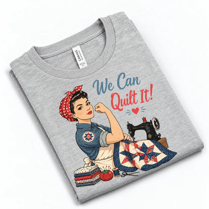 T-shirt Possiamo farcela col quilting