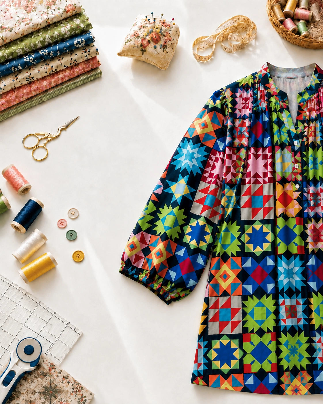 Patchwork Celebration Blouse