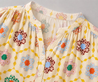 Honeycomb Garden Blouse