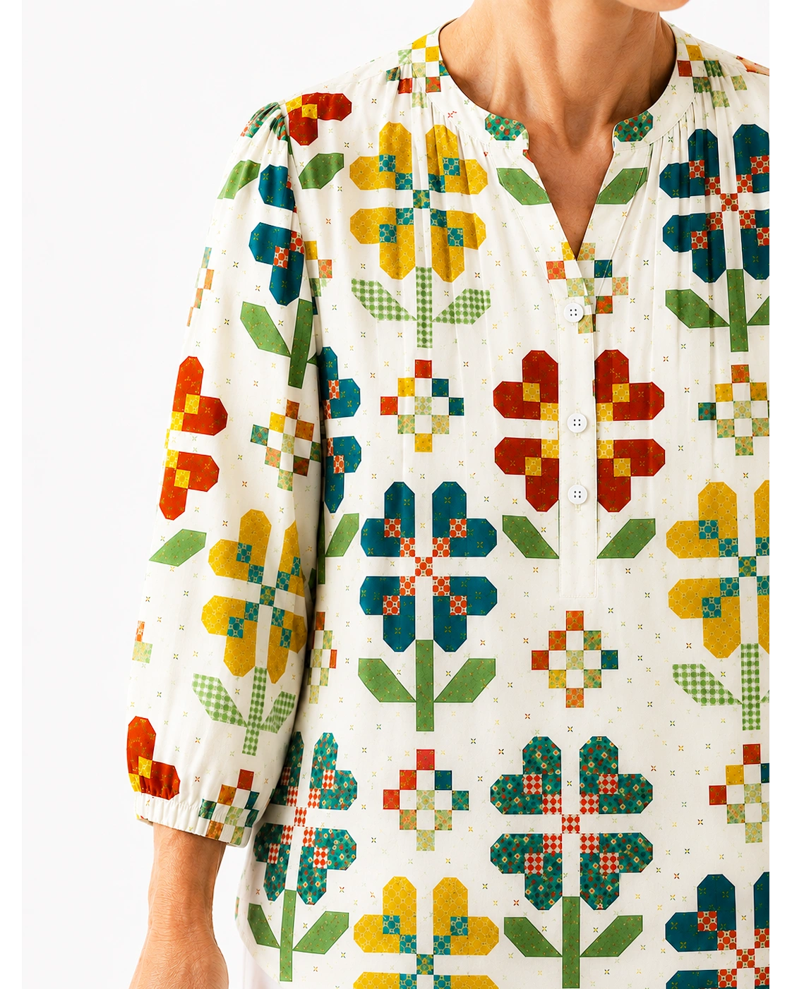 Flower Pattern Blouse