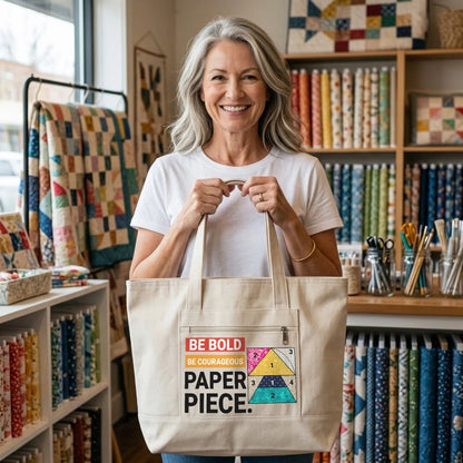 Courage to Paper Piece Tote