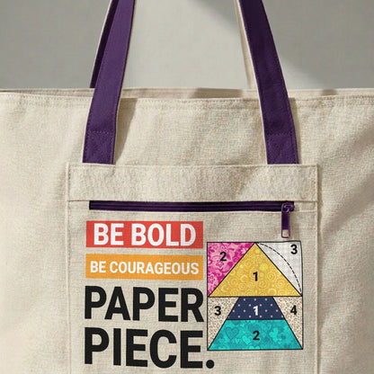 Courage to Paper Piece Tote