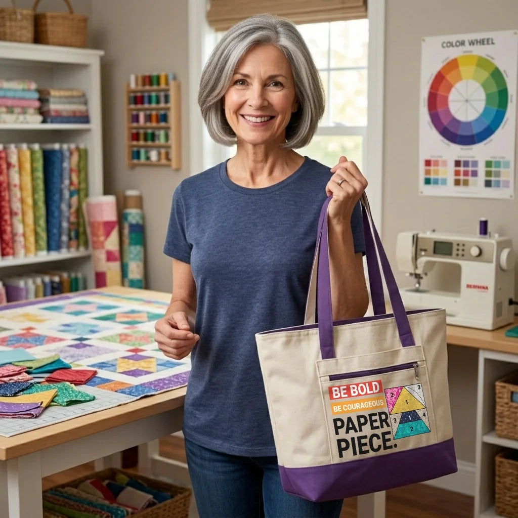 Courage to Paper Piece Tote
