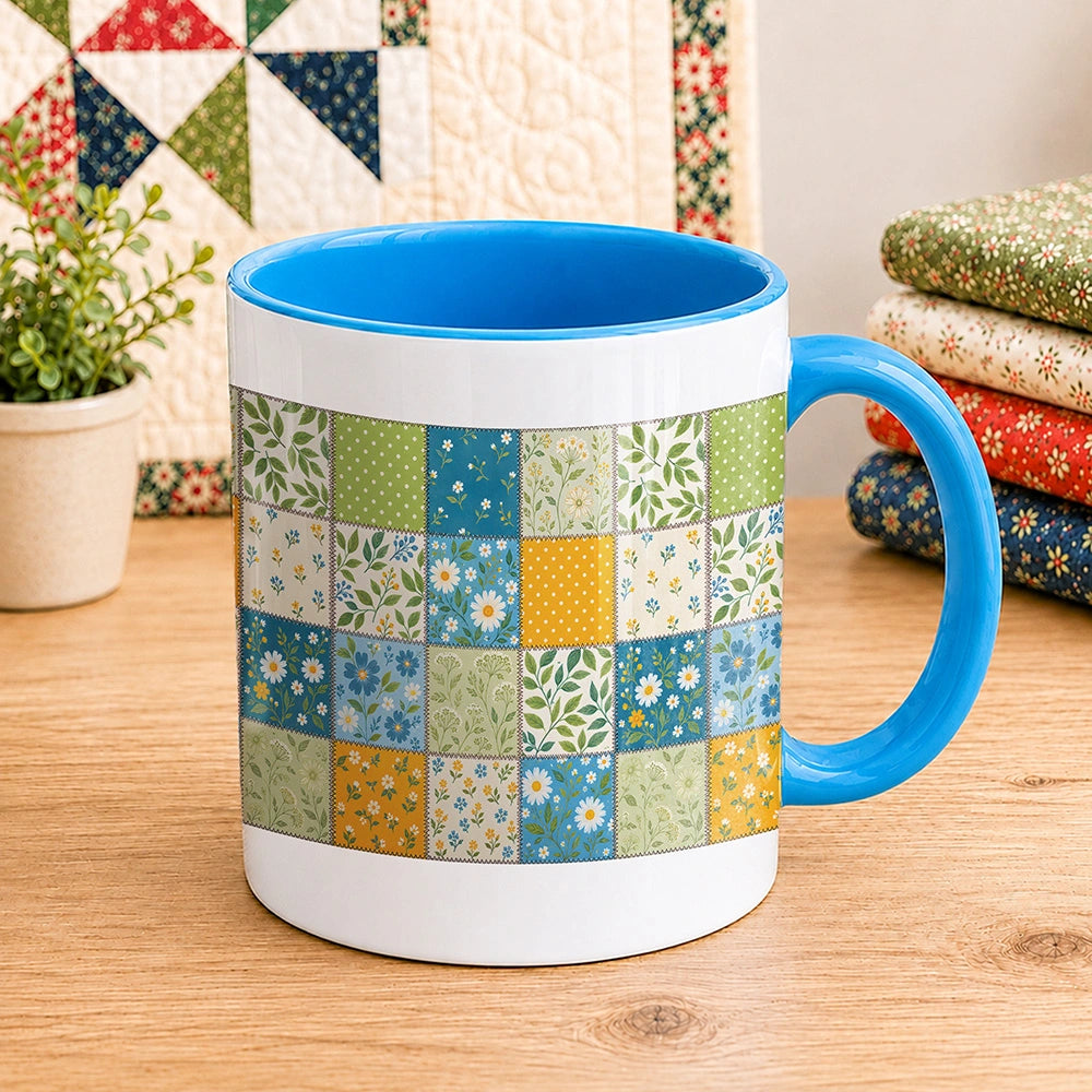 Daisy Meadow Patchwork 11oz Mug