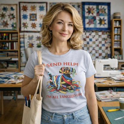 T-shirt à bande de tissu désordonnée